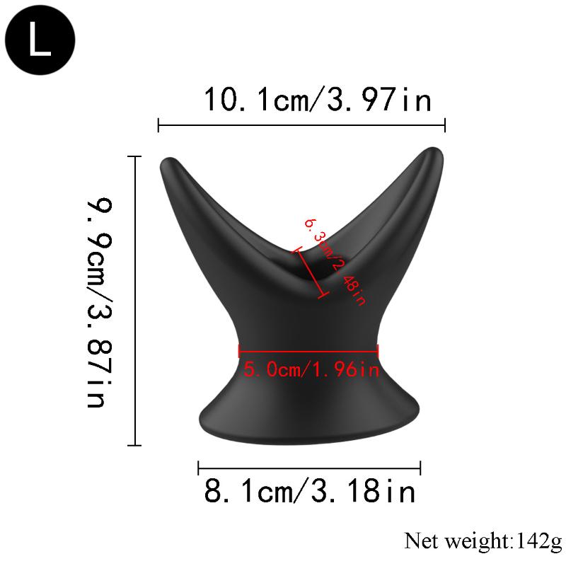 Adult Women Men Gay Vshaped Silicone Hollow Butt Plug Speculum Anus Expander Tunnel PeekingInto The Vagina And Anal