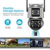 ICSEE Dual-Screen 8MP/6MP HD WiFi Wireless Home Surveillance Binocular Camera