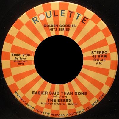 7inch Record ESSEX - Easier Said Than Done / A Walkin' M GG45 Roulette UK Rock Used