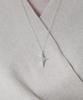 Alleun Silver 925 Star Cross Chain Lucky Long Silver Necklace