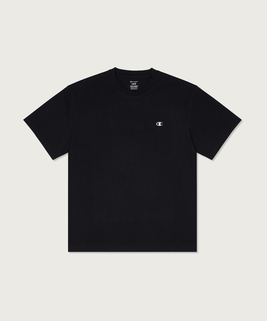 CHAMPION [2-Pack] Relaxed Fit Crew Neck T-Shirt Black/Black