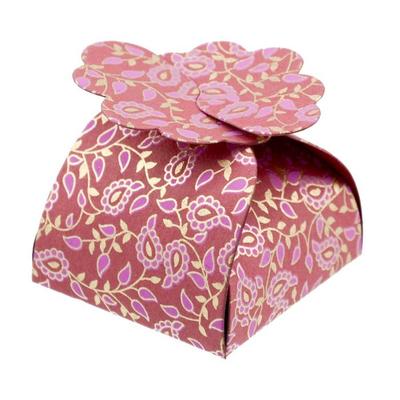 Florets Taj 5-piece Paper Box Bordeaux/Pink