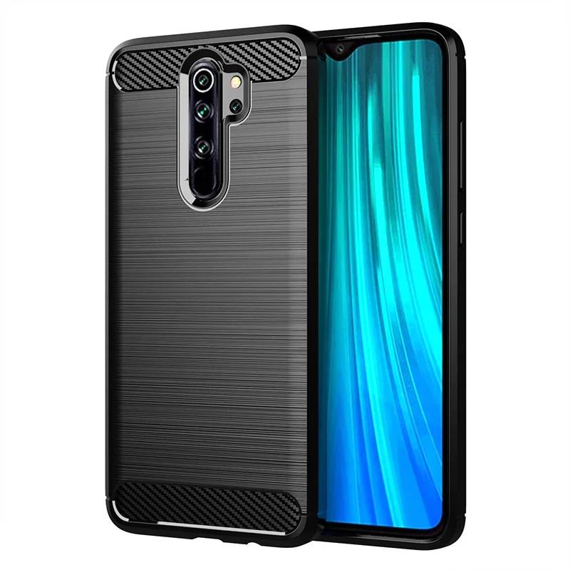 Für Redmi Note 8pro Note8 Pro, weiche Silikonhülle, stoßfeste, matte Rückseite für xaomi redmi note8pro, Telefonhüllen aus Kohlefaser