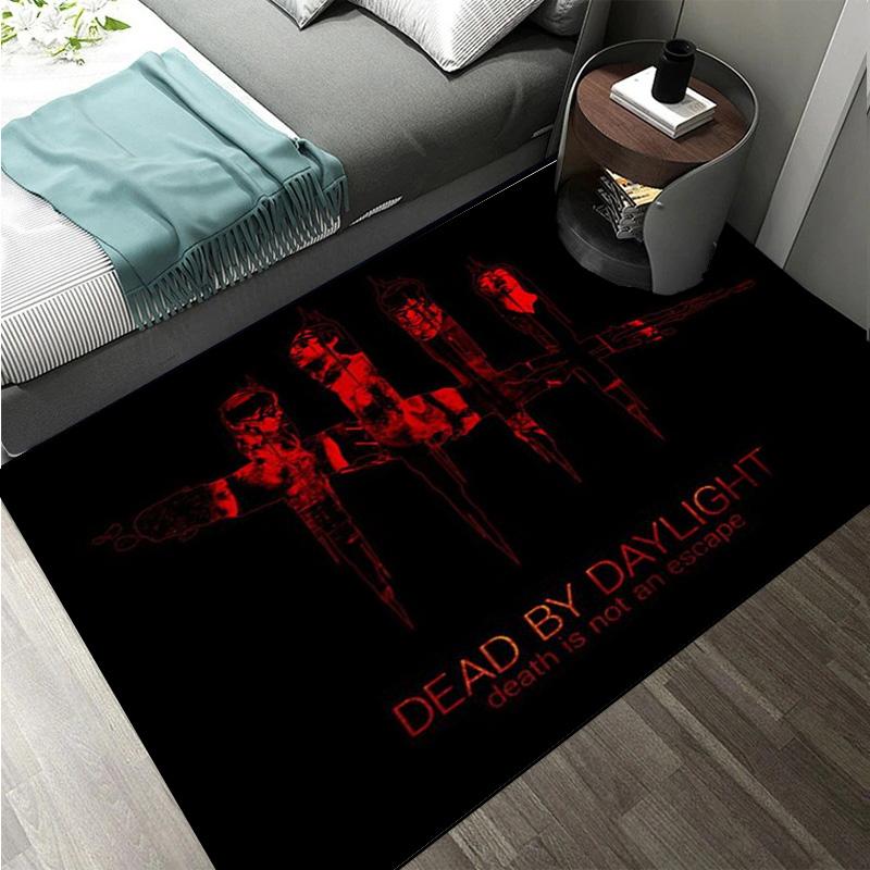 D-Dead by Daylight survival horror escape game Large Area Rugs Carpet for Home Living Room Bedroom Sofa Doormat Floor Play Mat
