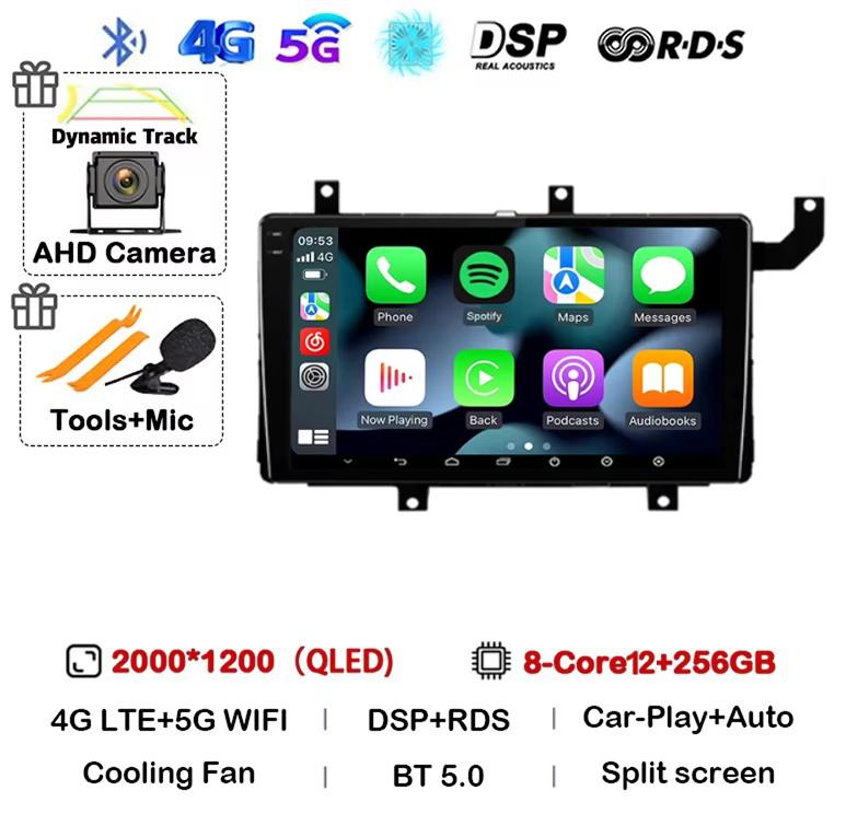 Android 14 Carplay Auto For Toyota Tacoma N300 2015 2016 2017 2018 2019 2020 2021 Car Radio GPS Stereo Multimedia Player BT DSP