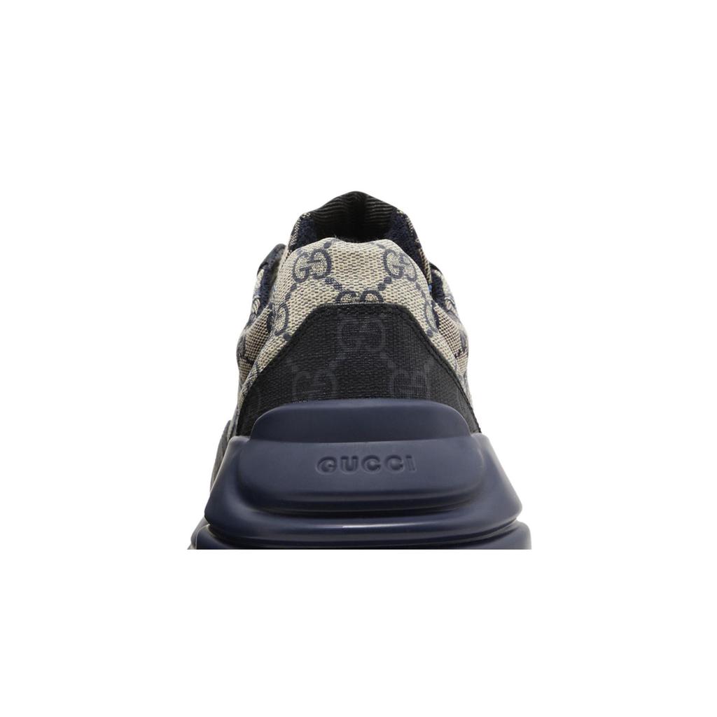 Gucci GG Rhyton 'Beige Blue Monogram' (Unisex) Beige / Blue Chunky Sneakers 692909 UIQ20 1060