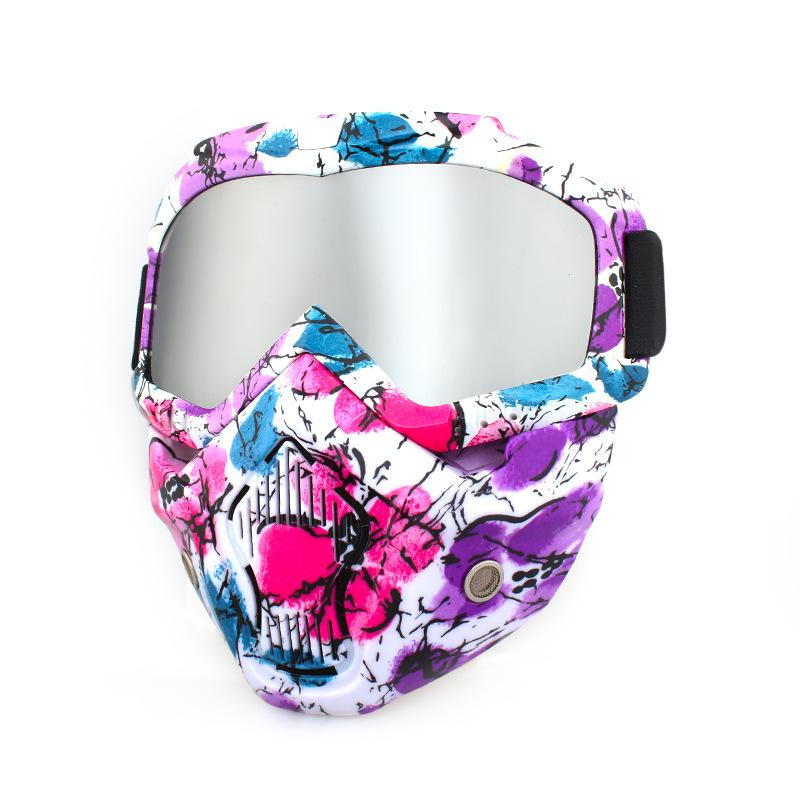 Retro face masks, goggles, off-road motorcycles, racing goggles, outdoor cycling glasses, skiing