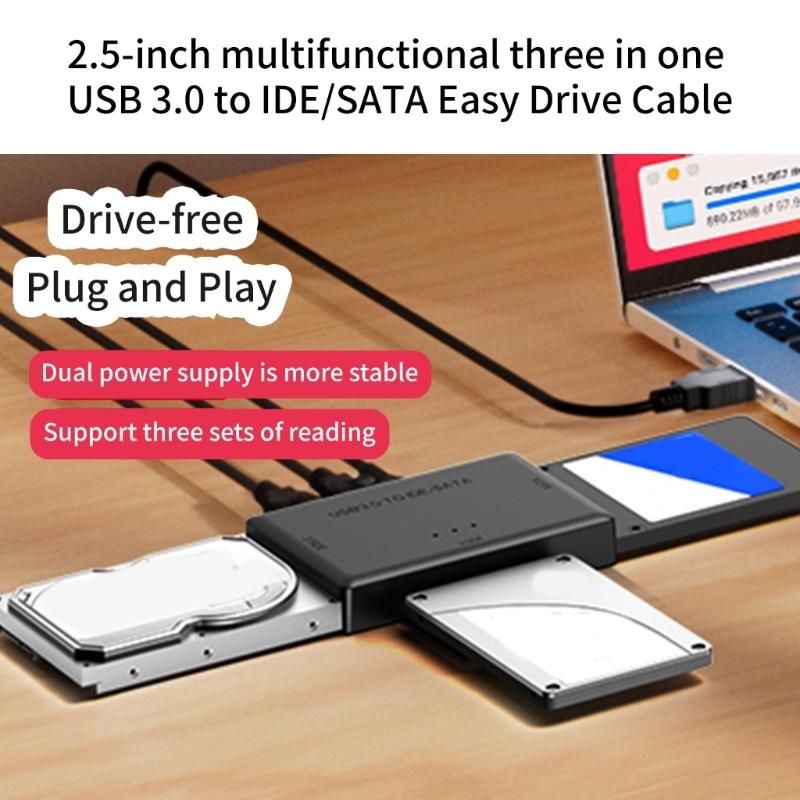 Fast Speed 5Gbps USB3.0 IDE Converter External Hard Disk Drive Adapter Tool For PC Wide Compatibility