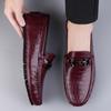 37~47 Designer 100% Calfskin Genuine Leather Dress Shoes 2025 Men's Fashion Moccasins Wedding Party Loafers Oxford Shoes for Men