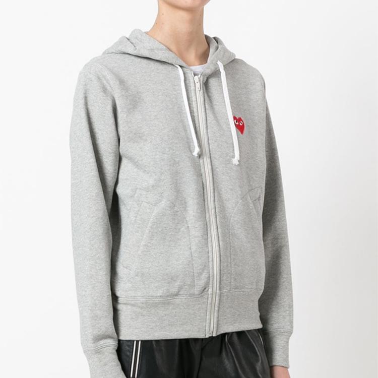 CDG play Play Zip Hooded Sweatshirt AZ-T168-051-1