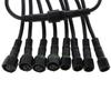24TE 5 Pairs 2 Pin Male To Female Connector Waterproof Cable For Single Color LED Str