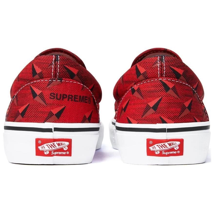 Slip-On Supreme x Classic Vans Pro 'Diamond Plate Red' VN0A347VTEH