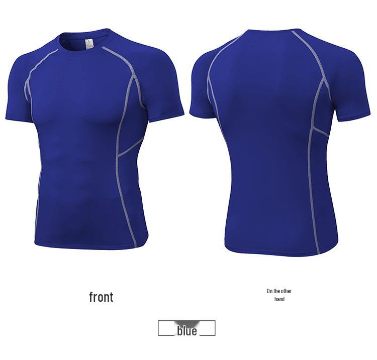 Men's Pro Performance Compression T-Shirt - Elastic, Sweat-Wicking, Quick-Dry, Short Sleeve 1008