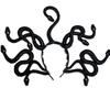 Halloween Costume Headband Resin Crown Snake Hair Hoop Cosplay Headband Masquerade Hair Band Headwear Black-Good