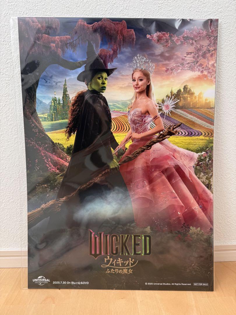 

[USED] A3 visual sheet with purchase bonus for the Amazon limited edition of the movie Wicked: Two Witches