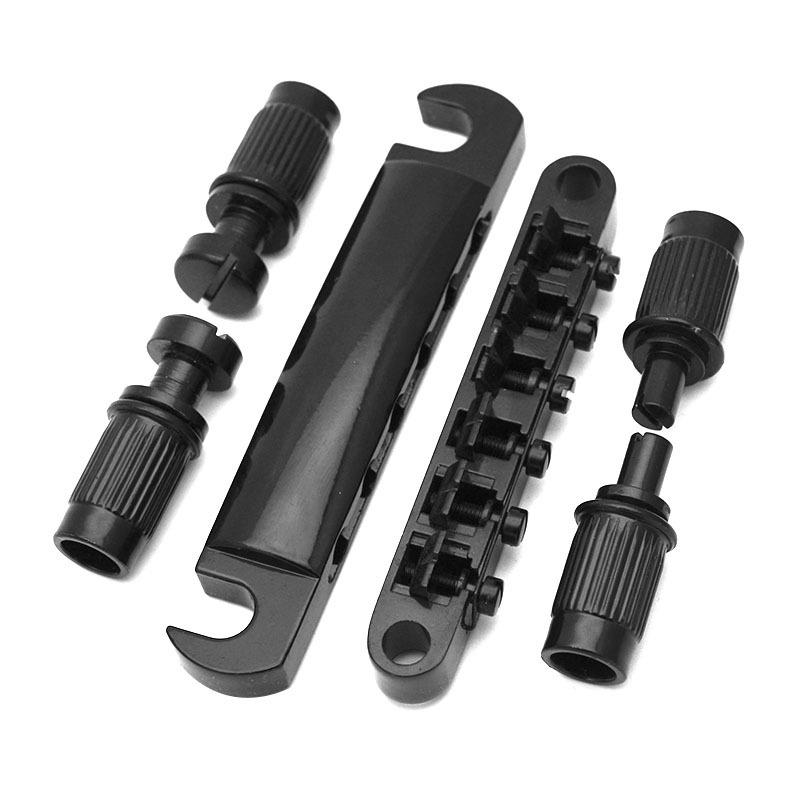 Electric Guitar Roller Bridge & Tailpiece for ES335: Complete Upper & Lower Saddles Set
