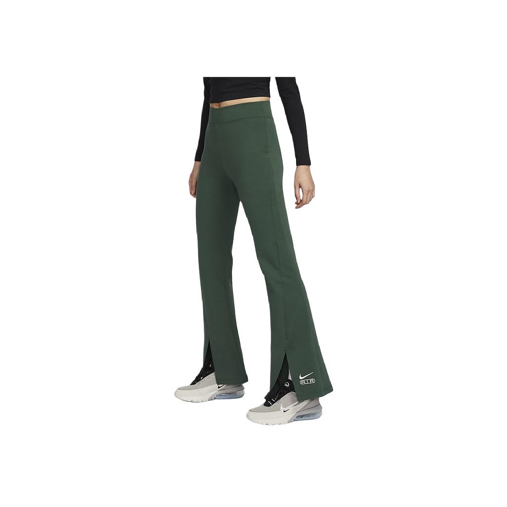 Nike Air High-Waisted Split Hem Slim Fit Flared Casual Pants Women Pants Cold-Fir Light-Ivory FN1892-323