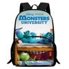Monsters & Co. Zaino Scolastico Monsters, Inc Alta Definizione Multifunzione Oxford Leggero