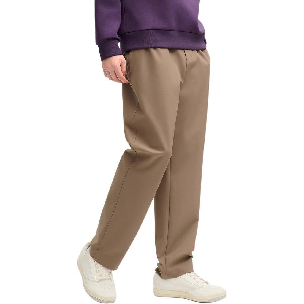 FILA Simple Comfortable Versatile Straight Leg Casual Pants Men bottoms Sand-Bean-Brown F11M518802FBN