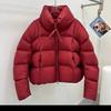 Small Pepper White Duck Down Red Down Jacket Women's Short Winter New Small Cloud Bread Jacket Thickened