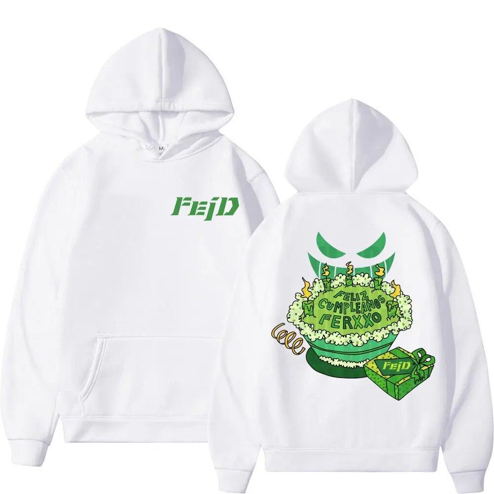 2023 Feid Ferxxo Album Tour Print Hoodie Unisex Women Fashion Aesthetics Sweatshirts Hip Hop Rap Oversized Hoodies Y2k Streetwear