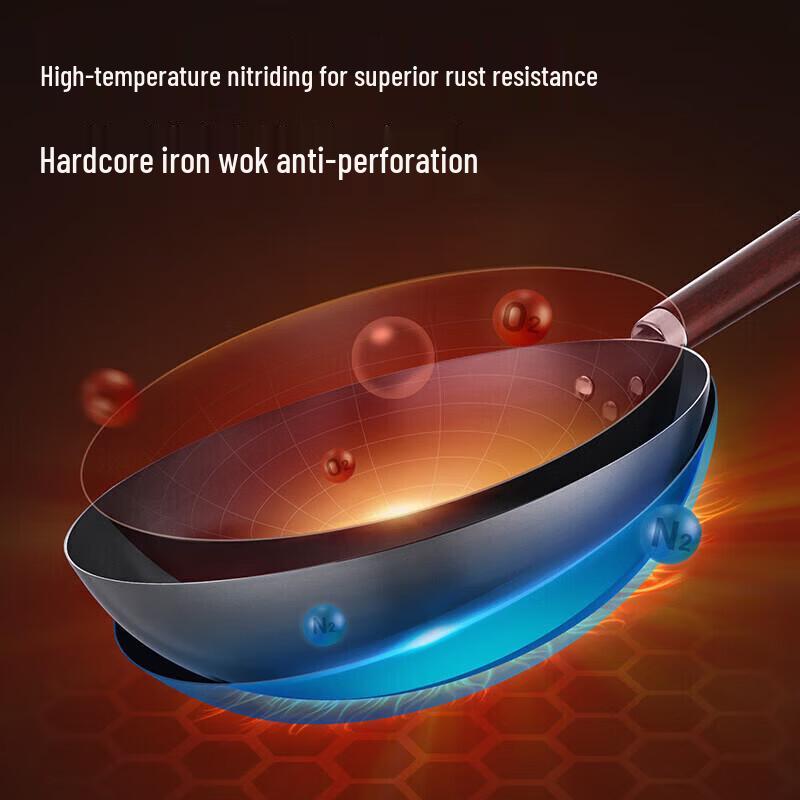 Supor Wrought Iron Round Bottom Wok