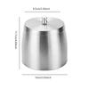 Stainless Steel Ashtray with Lid Rustproof Cigar Ashtray Wear-Resistant Modern Ashtray Tabletop Ashtray for Indoor Outdoor Use
