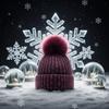 Winter Hat with Eco Pompom In Fuchsia Kamea-Pavone