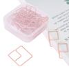 Paper Clip Wire Iron Office Clip Square Document Bookmark Marking Clip Stationary Supplies