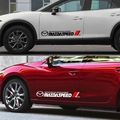 AAEW1 Styling auta Boční znak na karoserii Emblém Samolepka Pruhy na boky dveří auta Pro 2 3 MS 6 CX-5 CX5 BT-50 CX-30 AXELA