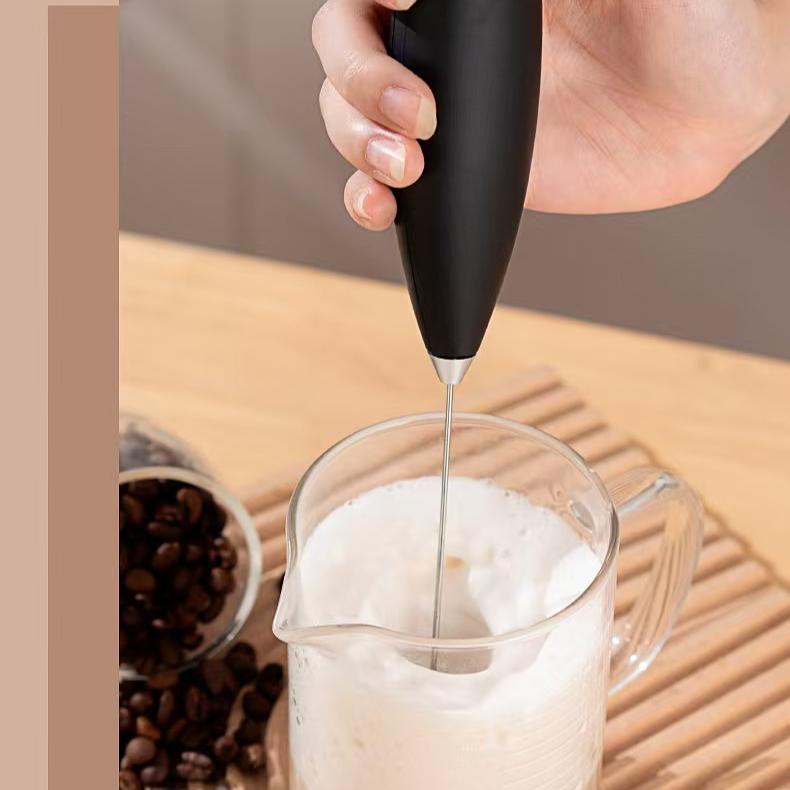 Milchaufschäumerstab - Leistungsstarker elektrischer Handrührer und Mini-Mixer für Kaffee, Matcha und Proteinshakes - Langlebig, leicht zu reinigen und schneller Aufschäumer (Sahne)