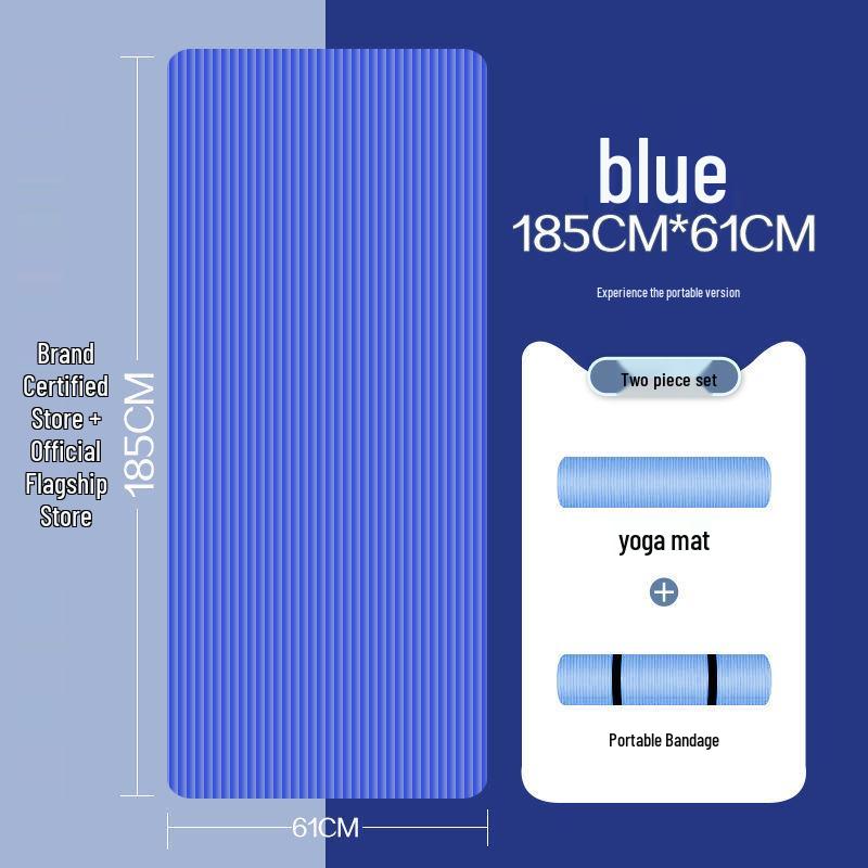 Verdickte & Extragroße Yogamatte für Anfänger - Unisex Heim-Trainingsmatte