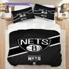 Brooklyn Nets Basketball Legacy Bedding(1 * duvet cover + 2 * pillowcase, without core)Soft and comfortable Bedding set Christmas birthday gift