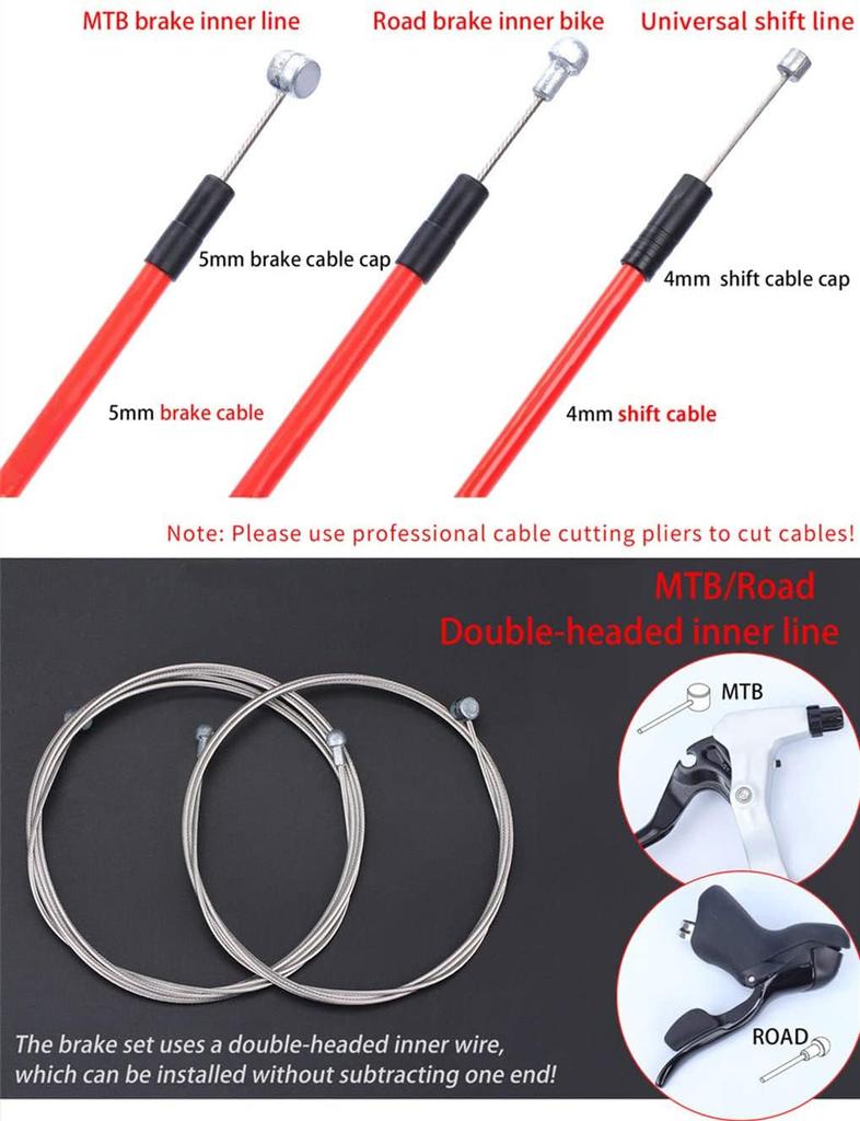 Motorcycle Brake Cable Housing CTRICALVER Motorcycle Cable Universal Motorcycle Motorcycle Brake Motorcycle Brake Cable Motorcycle Brake Cable for MTB