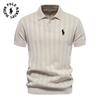 Polo Ralph Lauren 2025 Spring/Summer Embroidery New Men's Woolen Polo Sweater Knitted Shirt Short Sleeve Collar Men's T-shirt Top