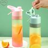 650ML Kreative Wasserflasche Spray Tragbare Plastik Trinkflasche für Direktes Trinken Outdoor Schule Sport Wasserbecher Kinder- und Schülerwasserbecher