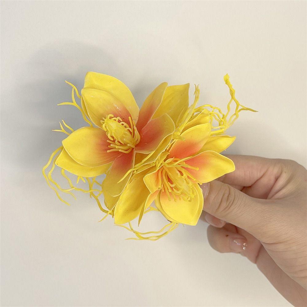 Artificial Flowers Hair Clips Fairy Barrette Hairpiece Hair Decoration Photo Props  for Women Girls
