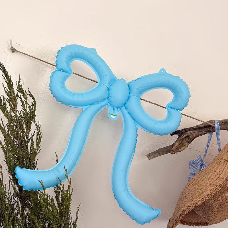 Love Bow Balloon Decoration Scene Arrangement High-End Korean Coffee Dessert Shop Dress Up Birthday