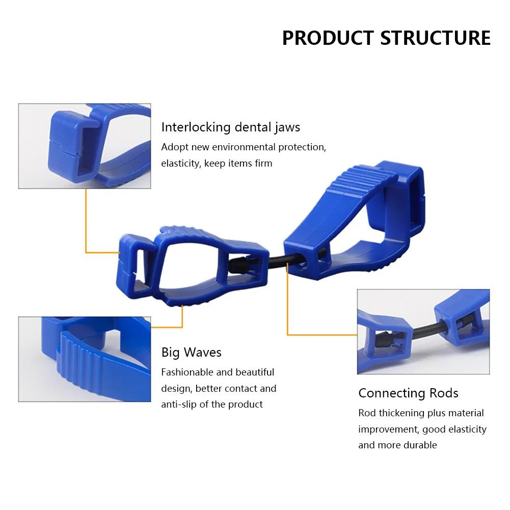 5 szt. Klips do rękawic Wieszak Plastikowy Bezpieczny Zacisk do rękawic roboczych Wielofunkcyjny Antypoślizgowy Praktyczny Przenośny Trwały Narzędzia do pracy na zewnątrz