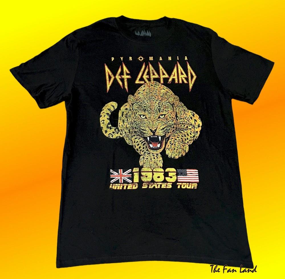 New Def Leppard Pyromania 1983 United States Tour Mens Vintage Classic Unisex T-Shirt XXXXL