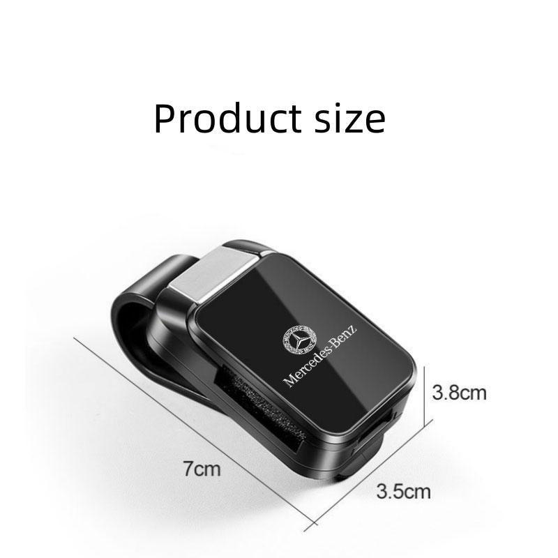 Hot Car Sticker Car Sun Visor Glasses Sunglasses Storage Clip Visor Is Suitable for Mercedes Benz AMG GLC W203 W206 W220 W205 W2