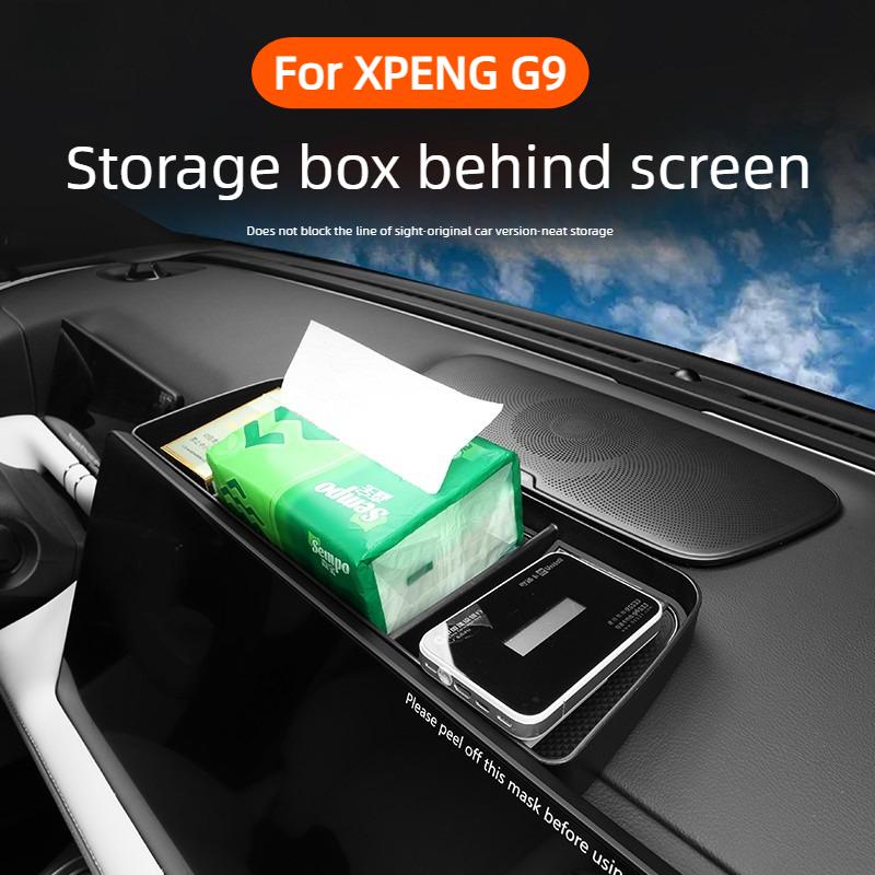 For XPENG G9 Storage Behind The Central Control Screen TPE Cup Holder Beverage Anti Slip Automotive Interior Storage Accessories