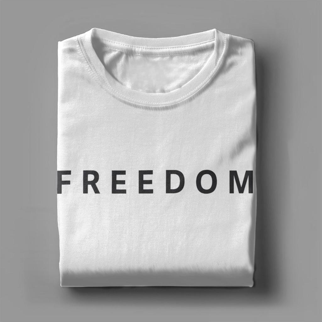 Charlie Kirk Freedom RIP T Shirt Men's  Cotton Fashion T-Shirt Round Collar A True Patriot Tee Shirt Short Sleeve Clothes Unique