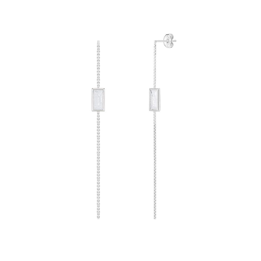 Paul Brial Baguette Box Long Earrings (W) Pyse0120