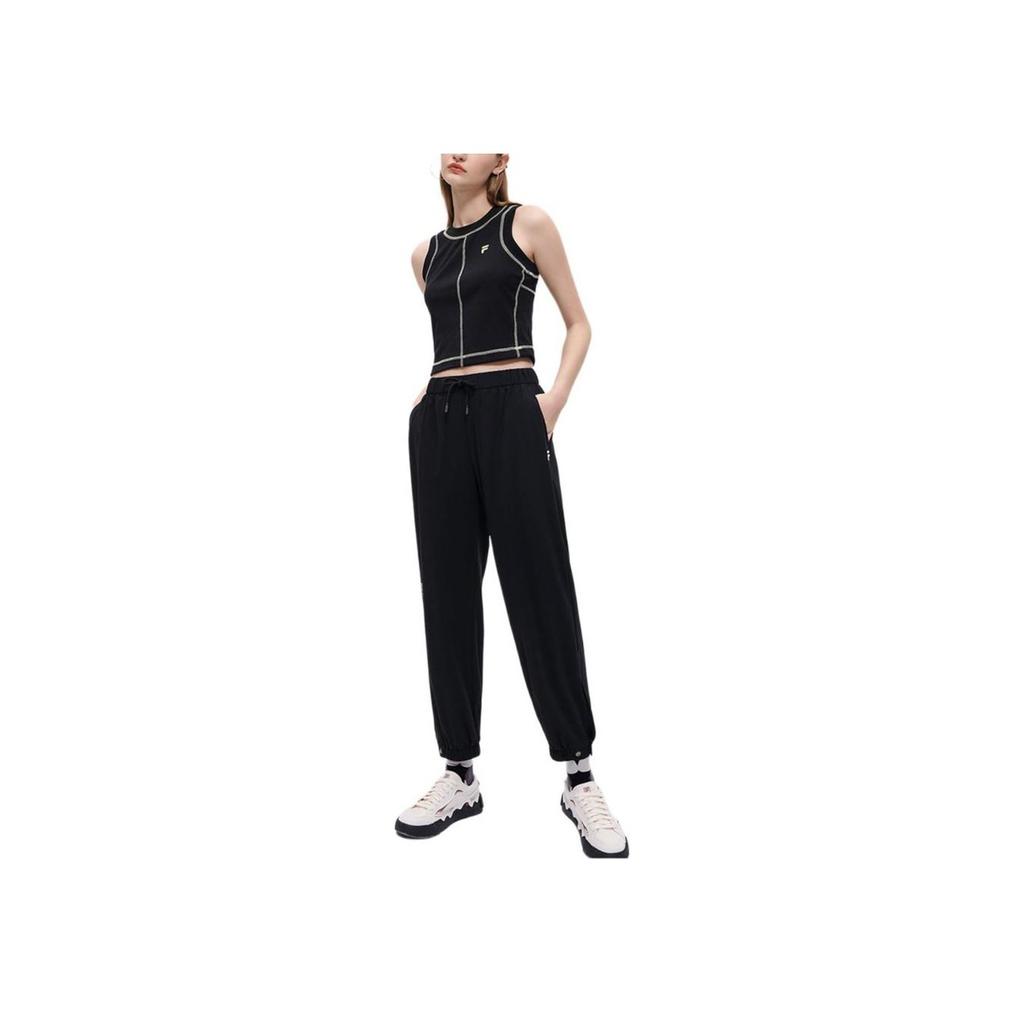 Fila Fusion Urban Tech Versatile Knitted Sports Pants Men Bottoms Black T11M331601FBK