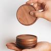 Set of 4 Wooden Drink Coaster Cup Coaster Round Wood Mats Pad Kitchen Placemats