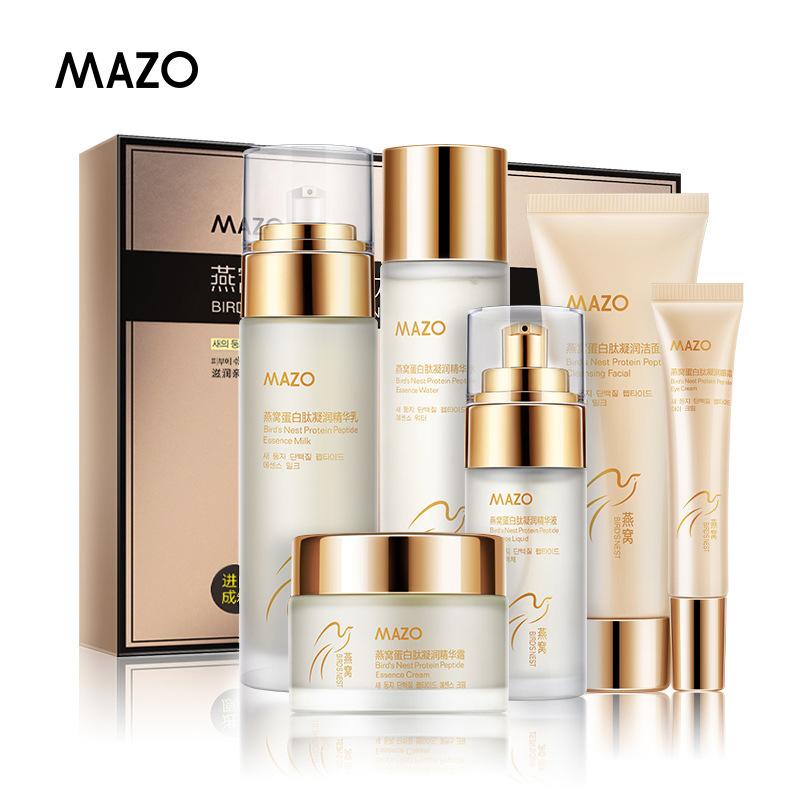 MAZO Set Proteine cu Cuib de Pasăre Set Hidratant Moisturizing Skincare Cosmetice Set Apă și Lapte