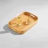 Wooden Serving Tray with Square Handles