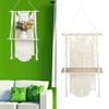 Handgestrickter Wandbehang Regal Organizer Seil Pflanzenampel für Heimdekoration(40x70cm )