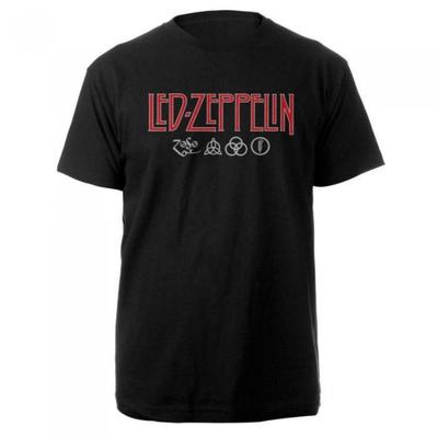 Led Zeppelin Unisex Adult Symbols Logo T-Shirt